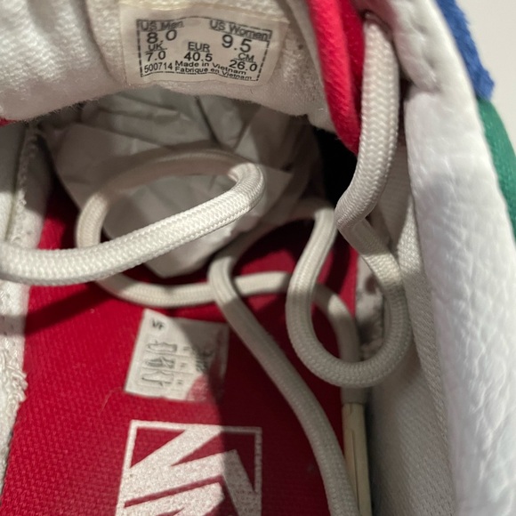 Vans Old School Yacht Club Unisex Multicolor Skateboard Shoes size 8 #28 - Picture 7 of 7